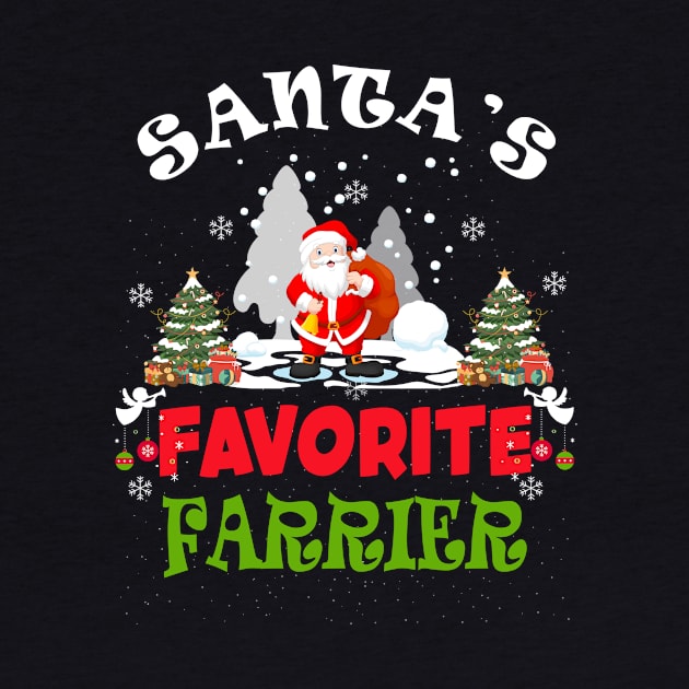 Santa's Favorite Farrier Funny Christmas Vacation Gift by despicav